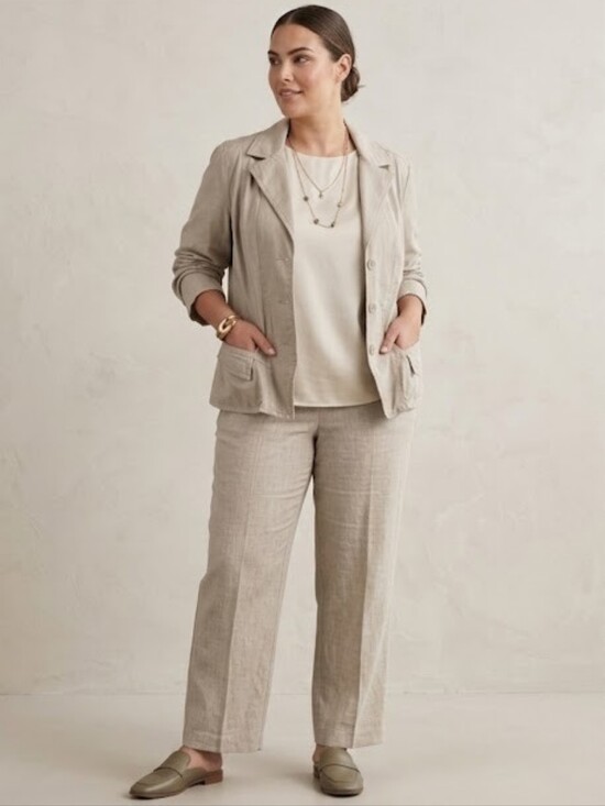 Caribbean Joe Jackets & Blazers - NWT Caribbean Joe Women's Size XL Cotton Button Down Long Sleeve Spring Jacket
